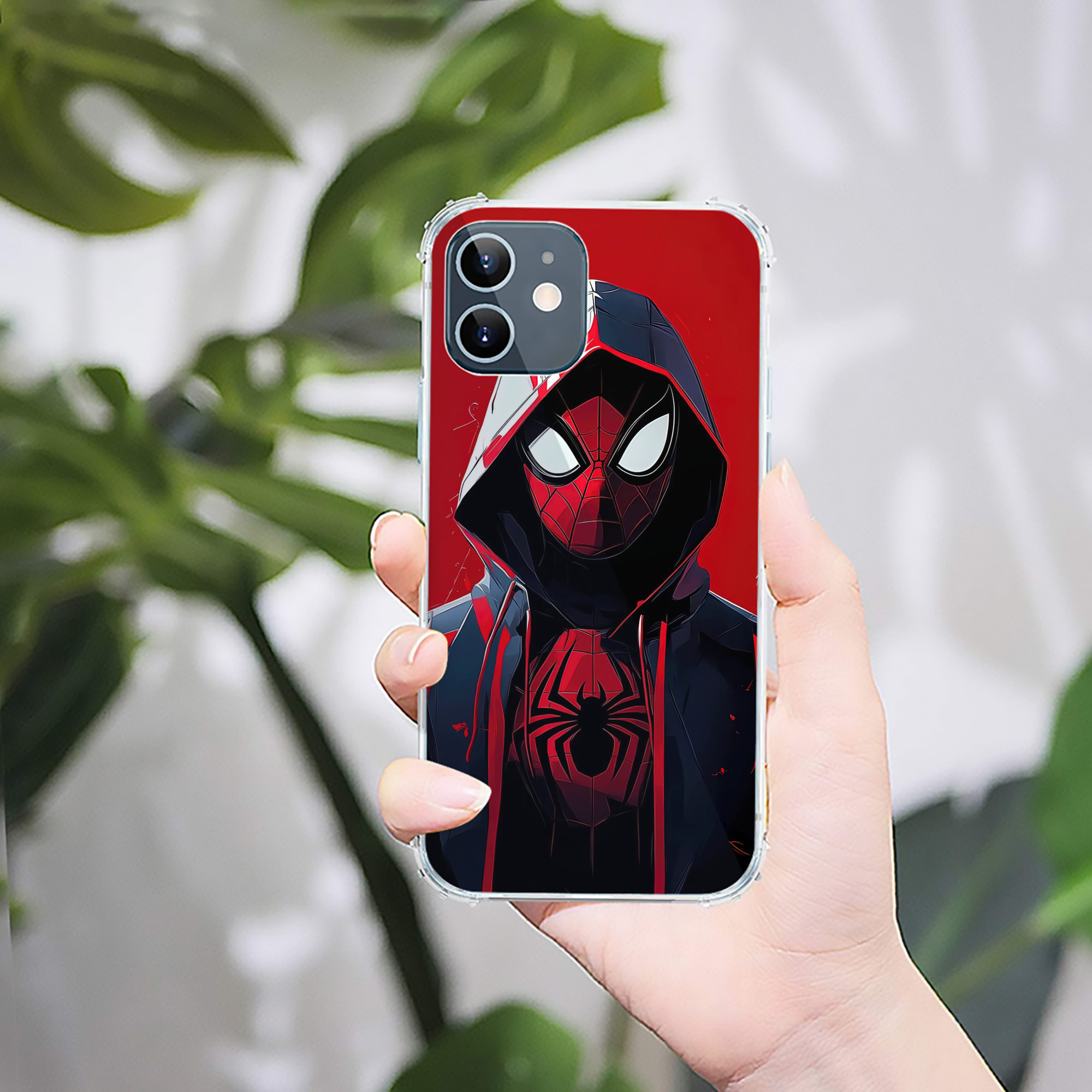 （画像用） Spider Man スパイダーマン 【iPhone 12シリーズ対応】透明スマホケース（クリアソフトケース）